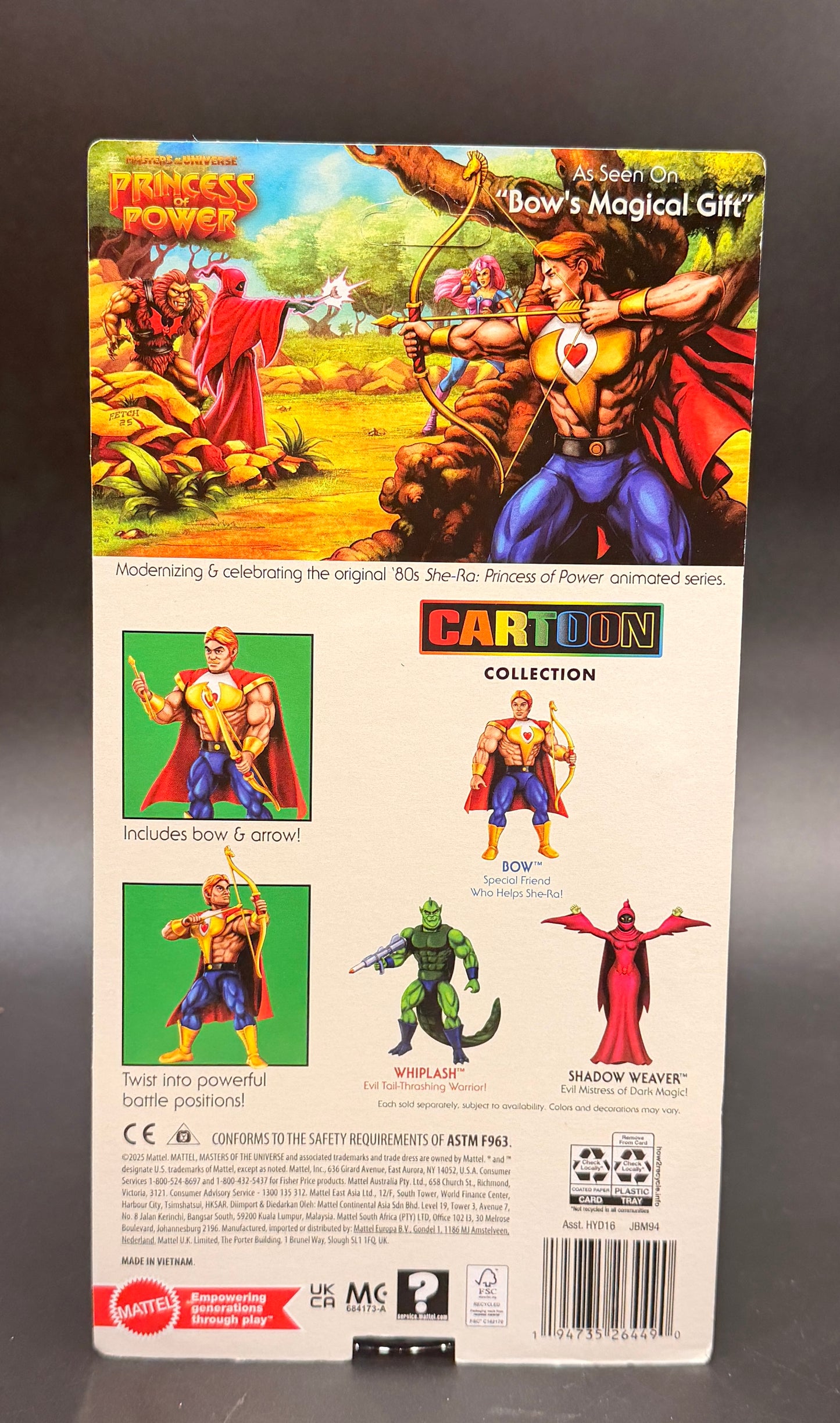 Bow He-Man and the Masters of the Universe 40th Anniversary Cartoon Collection Figure Mattel 2024