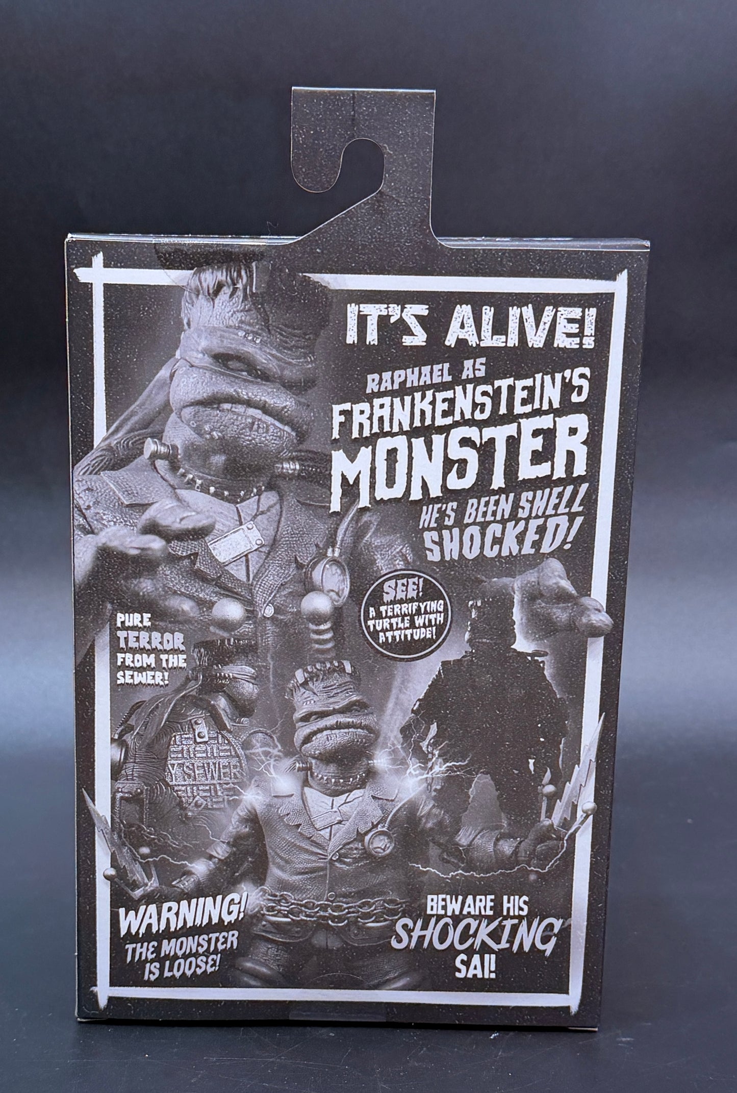 Frankenstein's Monster (Raphael) Teenage Mutant Ninja Turtles X Universal Monsters (Black and White Variant) Action Figure NECA 2025