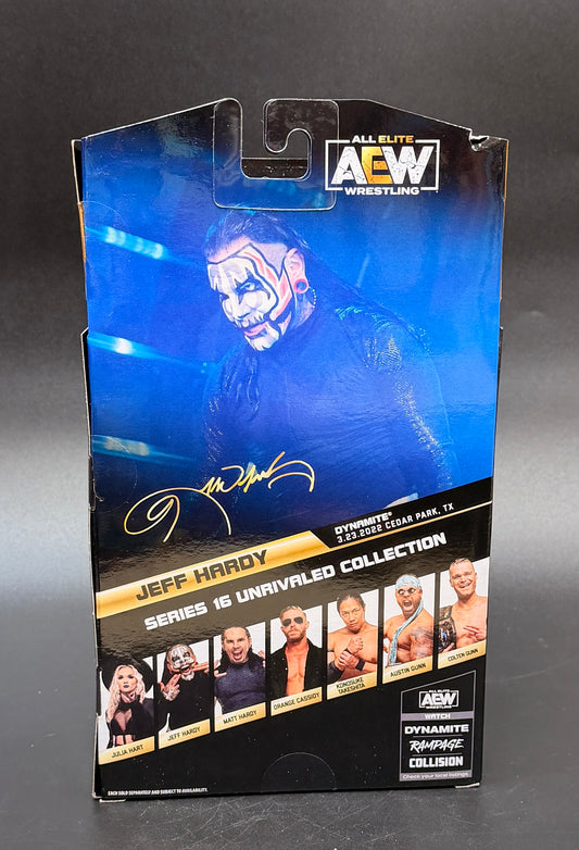"Jeff Hardy" (#156) AEW: Unrivaled Collection Series 16 Wrestling Action Figure Jazwares LLC 2022