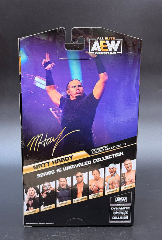 "Matt Hardy" (#157) AEW: Unrivaled Collection Series 16 Wrestling Action Figure Jazwares LLC 2022