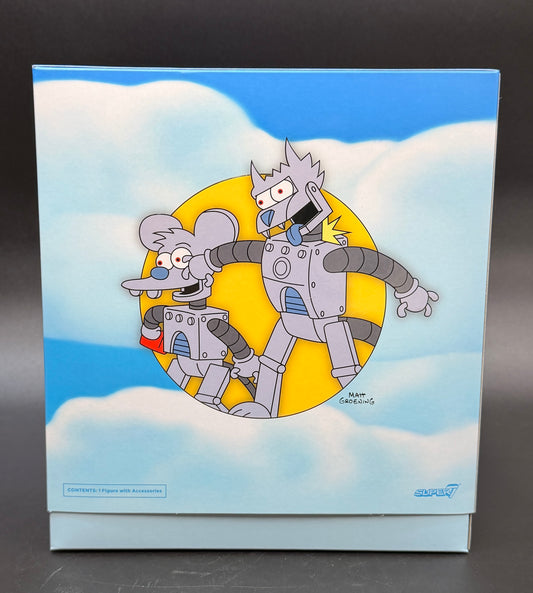 Robot Scratchy The Simpsons (Wave 1) 7 in. Action Figure Ultimates! Super7