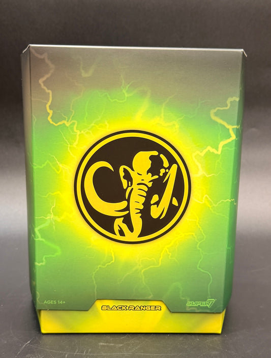 "Black Ranger" Might Morphin Power Rangers 7 in. Action Figure Ultimates! Super7