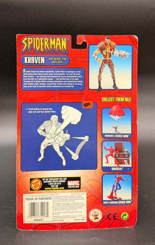 "Kraven" Spider-Man Animated Series 6 in. Action Figure Toybiz 2003