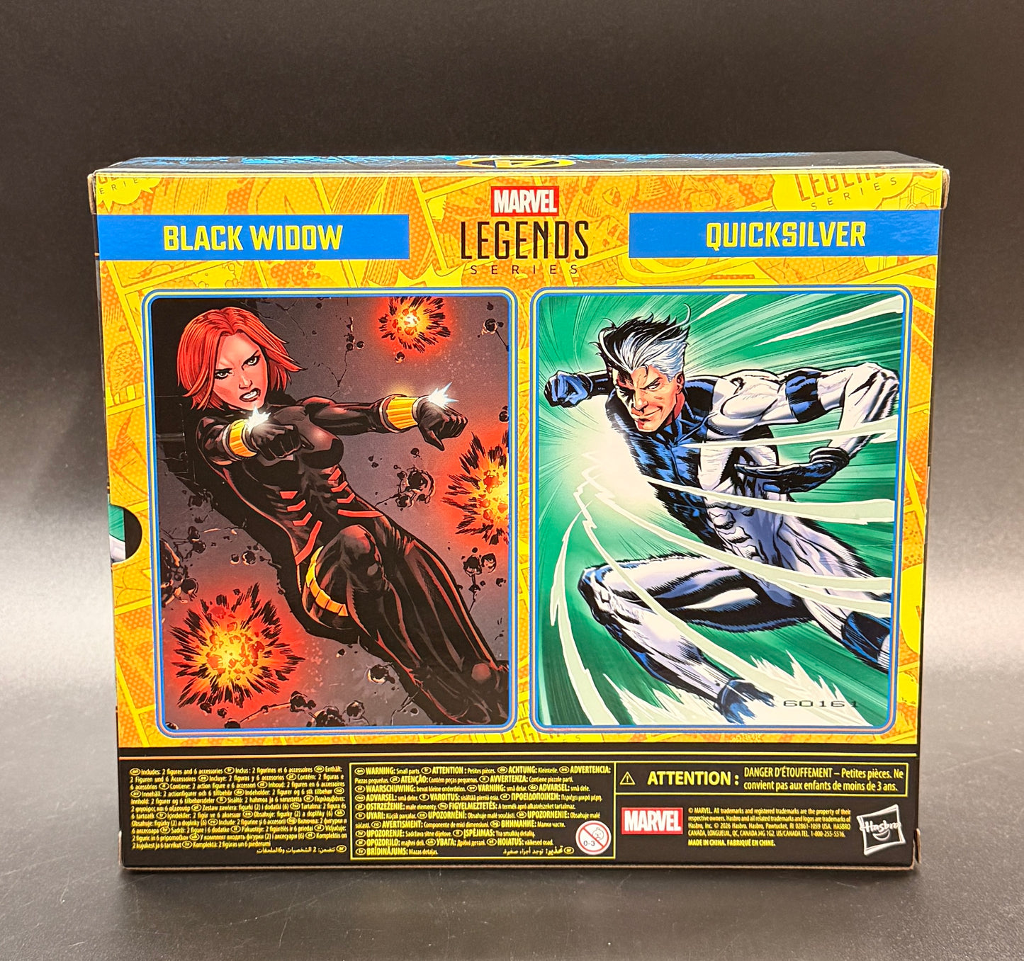 "Black Widow & Quicksilver" (Earth's Mightiest Heroes: Avengers) 6 in. Action Figure Set Marvel Legends Hasbro 2025