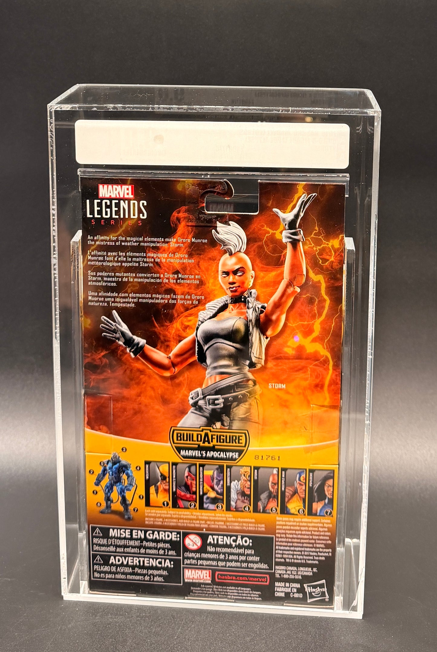 "Storm" (Apocalypse BAF) 6 in. Action Figure Marvel Legends AFA Graded 9 Uncirculated 2018