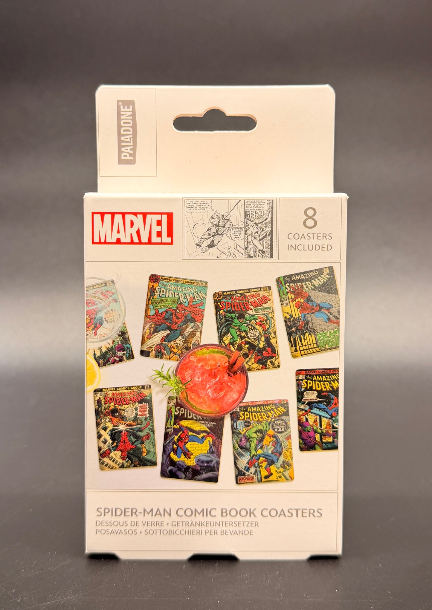 Spider-Man (Comic Book Cover) Beverage Coasters 8 pack Paladone