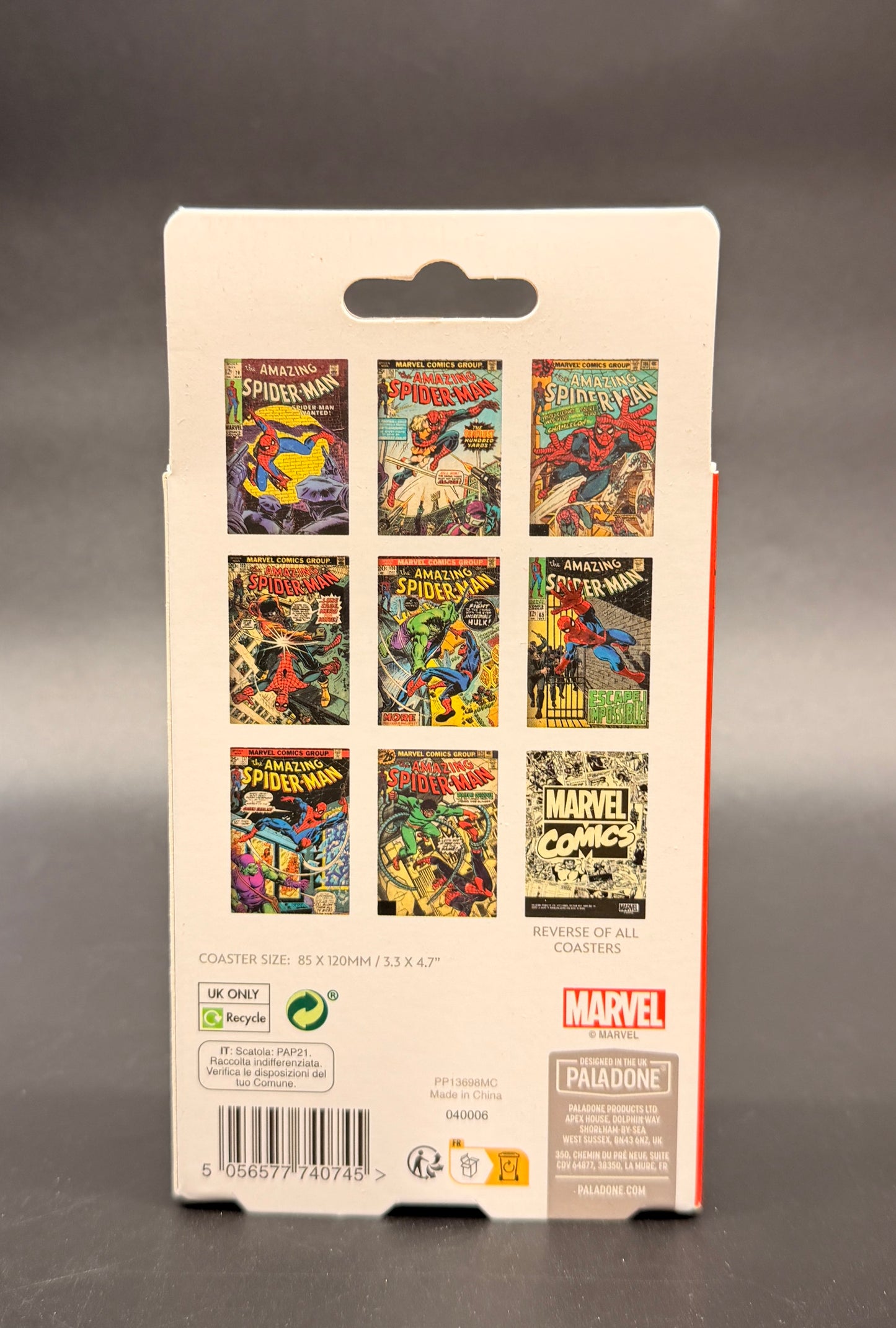 Spider-Man (Comic Book Cover) Beverage Coasters 8 pack Paladone
