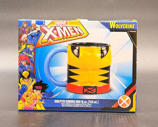 X-Men Wolverine Costume 16oz Yellow Ceramic Mug