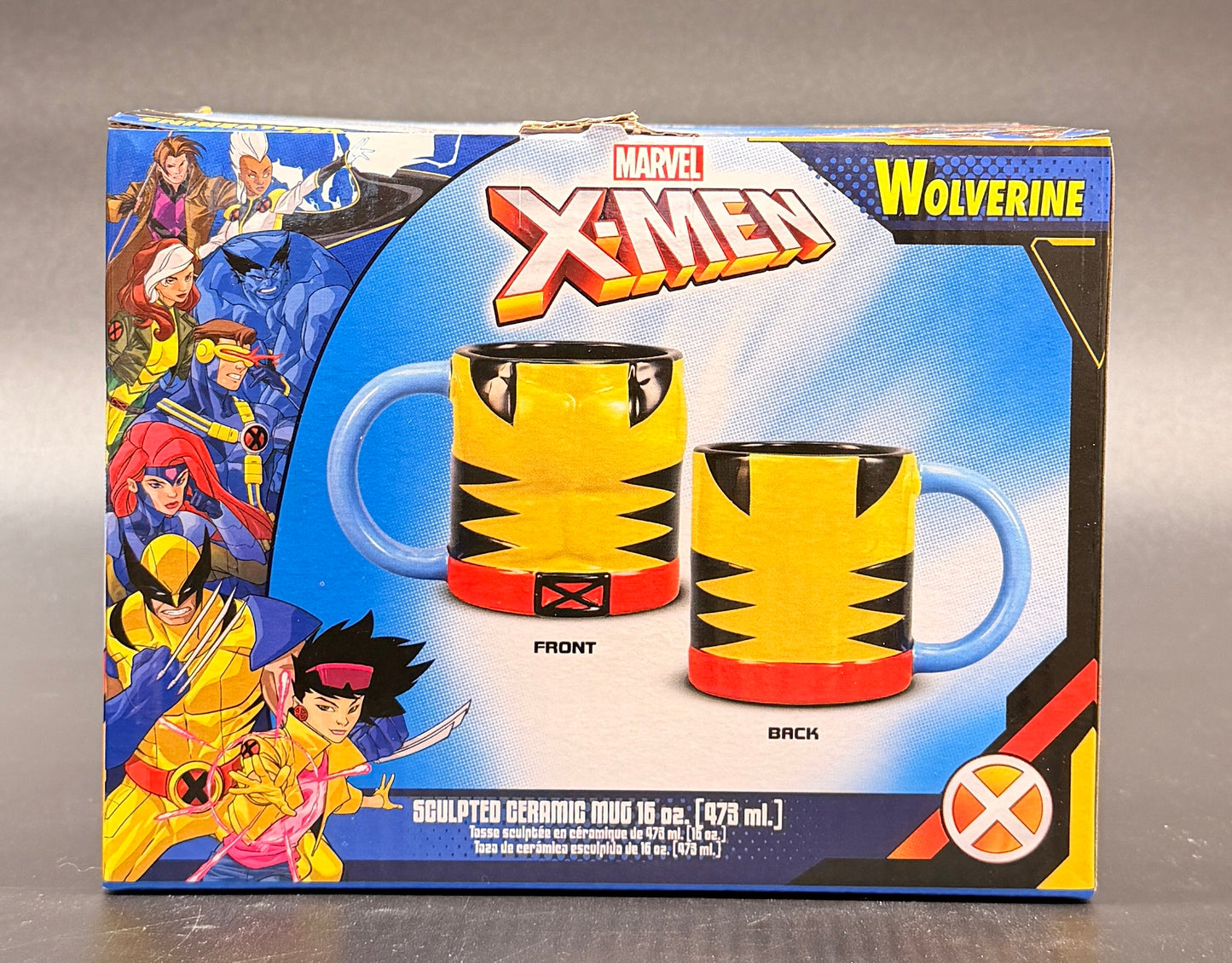 X-Men Wolverine Costume 16oz Yellow Ceramic Mug