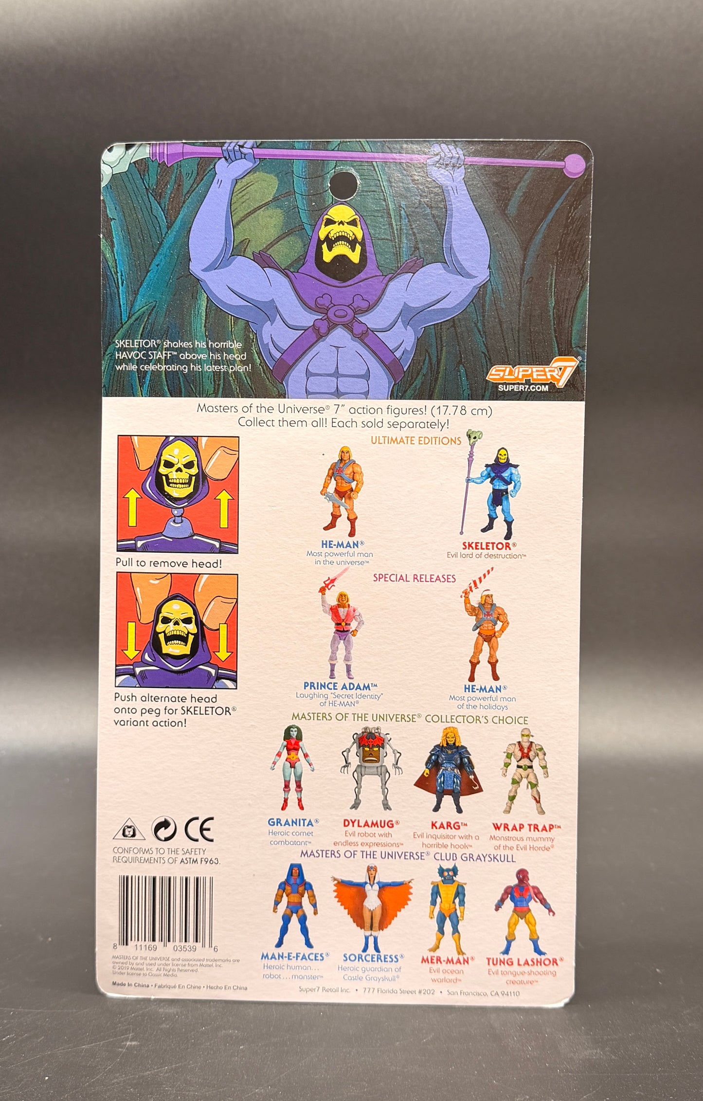 Skeletor (Filmation Ultimate Edition) Masters of the Universe Action Figure – Super7 (2019)
