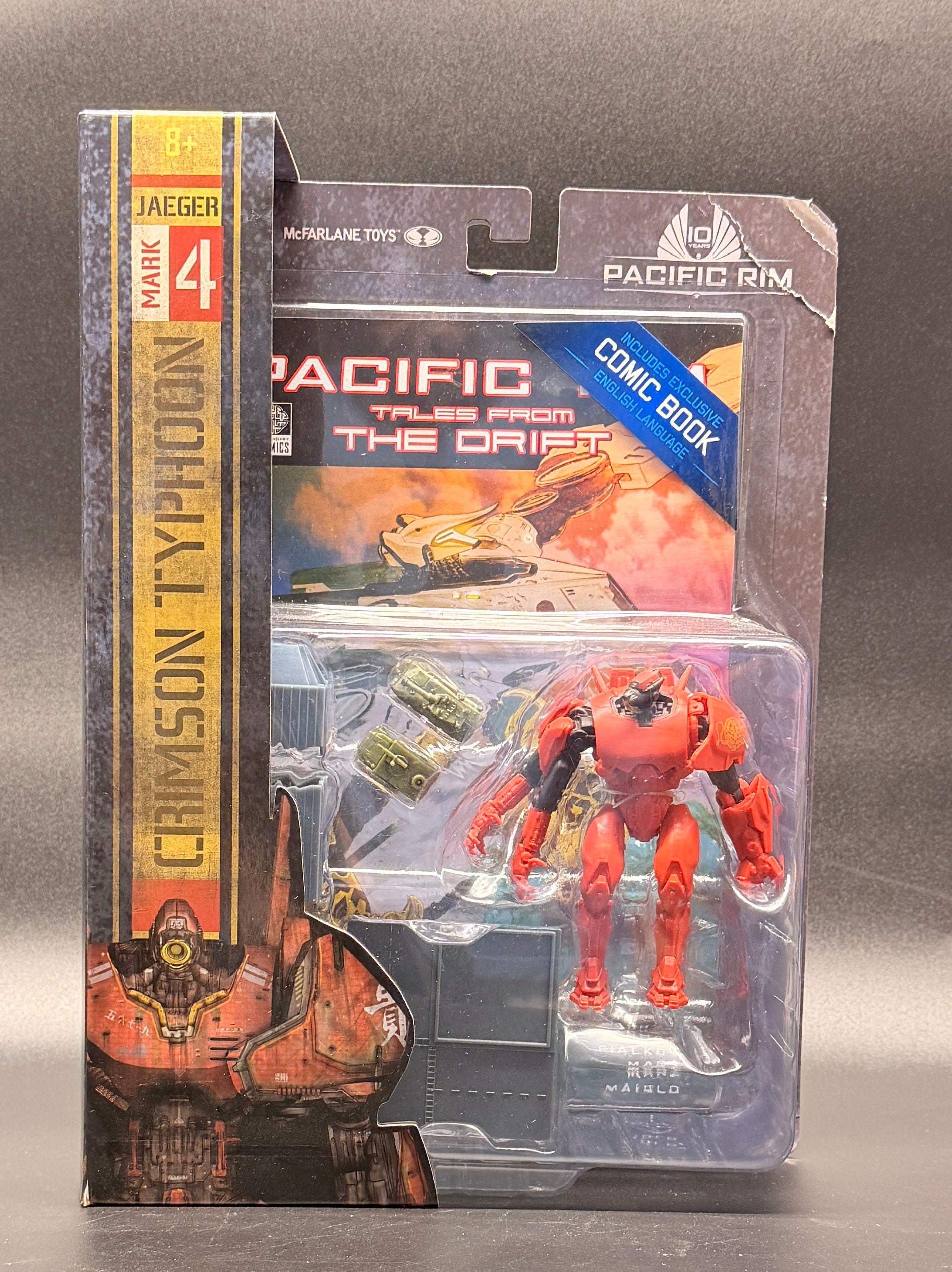 Pacific Rim: Tales From The Drift Crimson Typhoon 4" Action Figure Playset with Comic McFarlane Toys