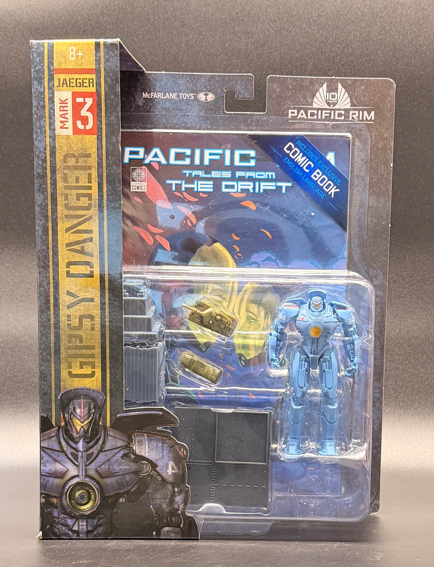 Pacific Rim: Tales From The Drift Gipsy Danger 4" Action Figure Playset with Comic McFarlane Toys