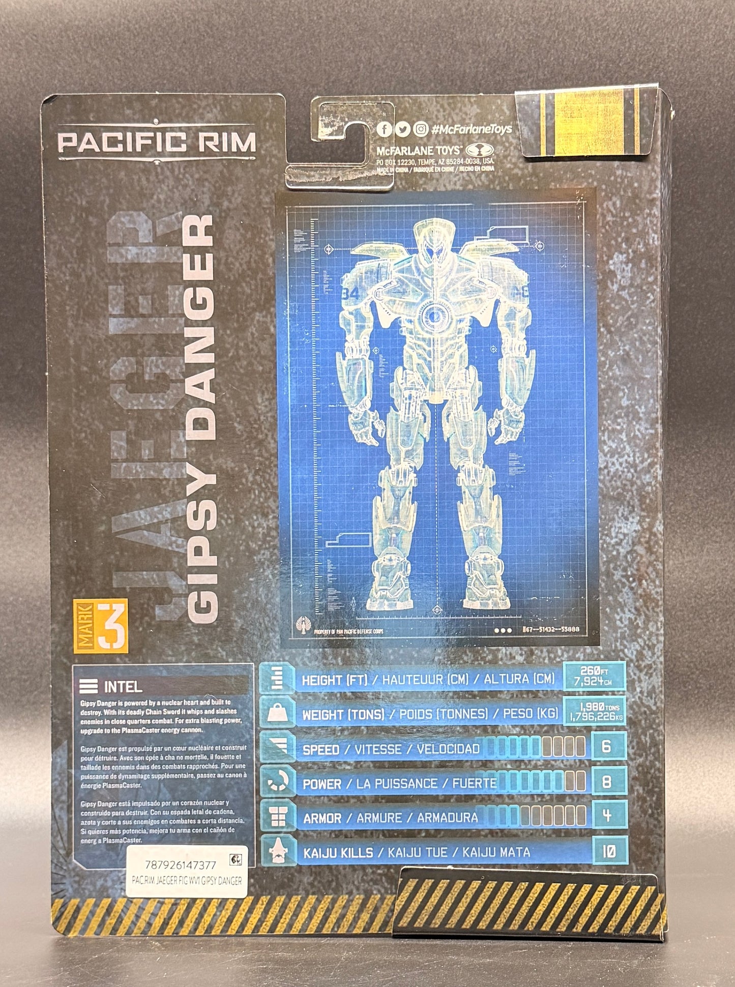 Pacific Rim: Tales From The Drift Gipsy Danger 4" Action Figure Playset with Comic McFarlane Toys