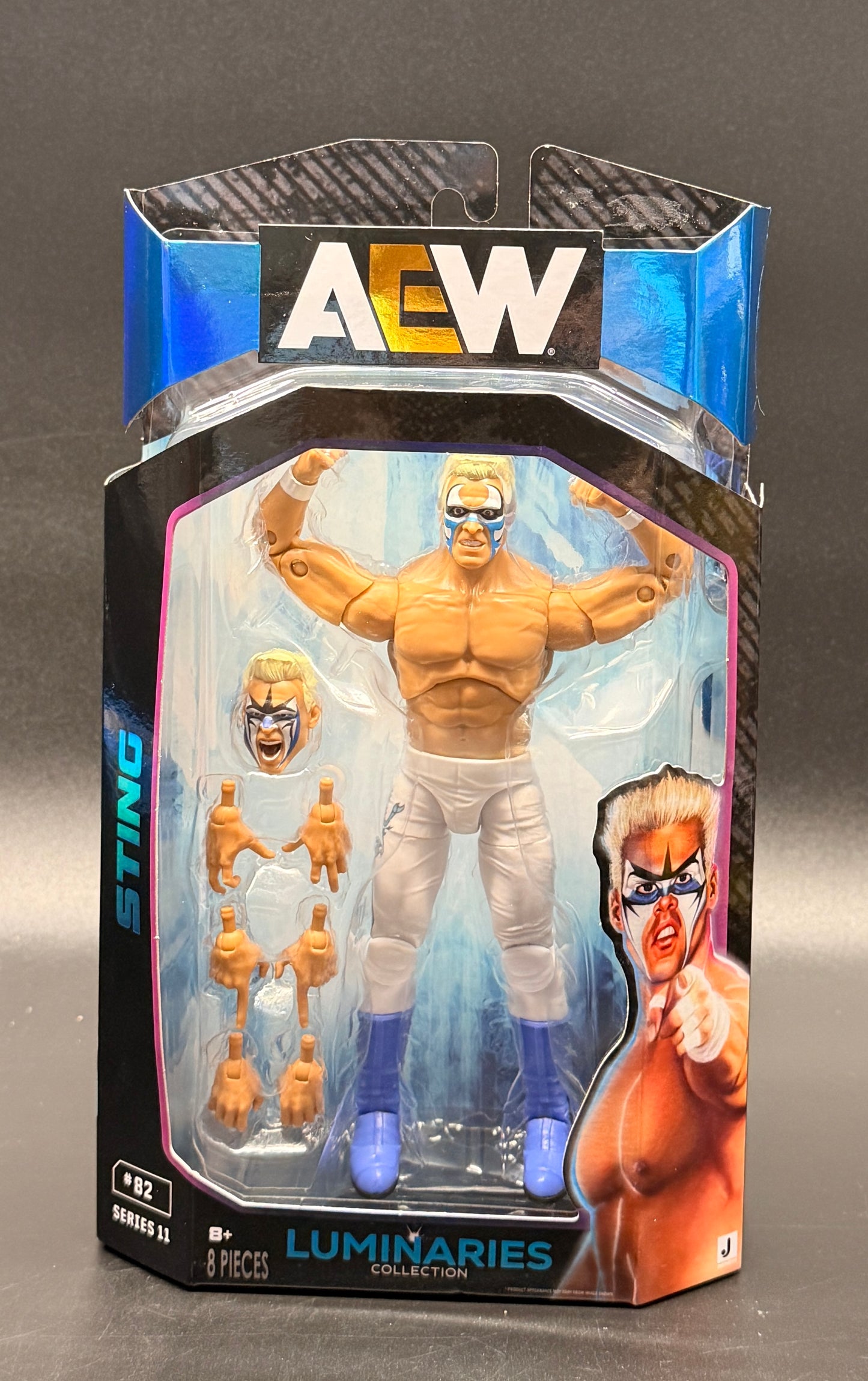 Sting (#82) AEW: Luminaries Collection Series 11 Wrestling Action Figure – Jazwares 2025