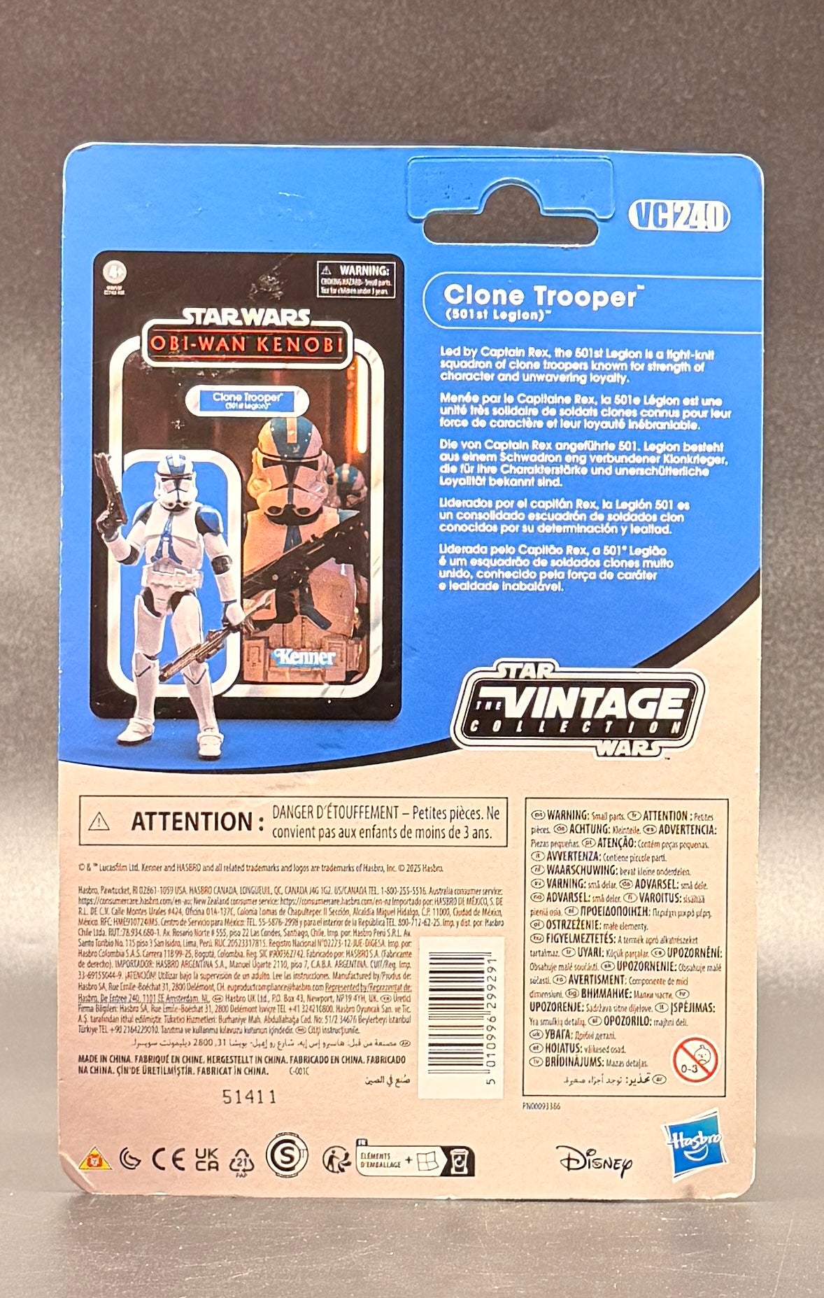 Clone Trooper (501st Legion) Star Wars Vintage Collection 3.75-Inch Action Figure – Hasbro