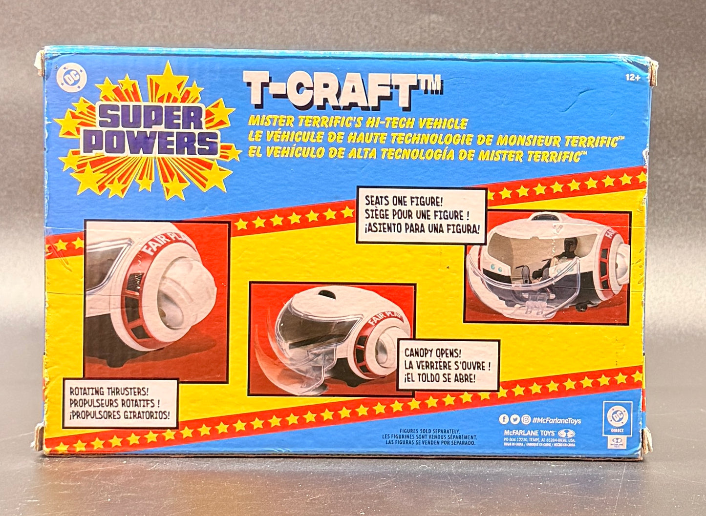 T-Craft Mr. Terrific's Hi-Tech Vehicle Superman McFarlane DC Super Powers Figure Set 2025