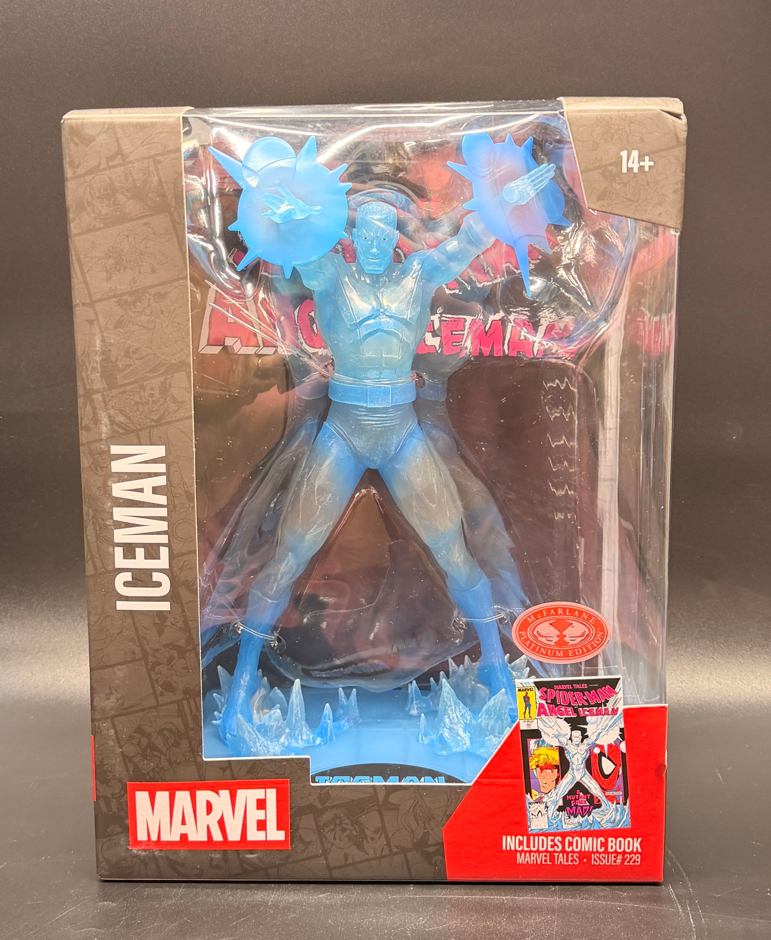 Iceman Statue (Marvel Tales #229) 1:6 Scale Red Platinum Edition Marvel McFarlane Toys