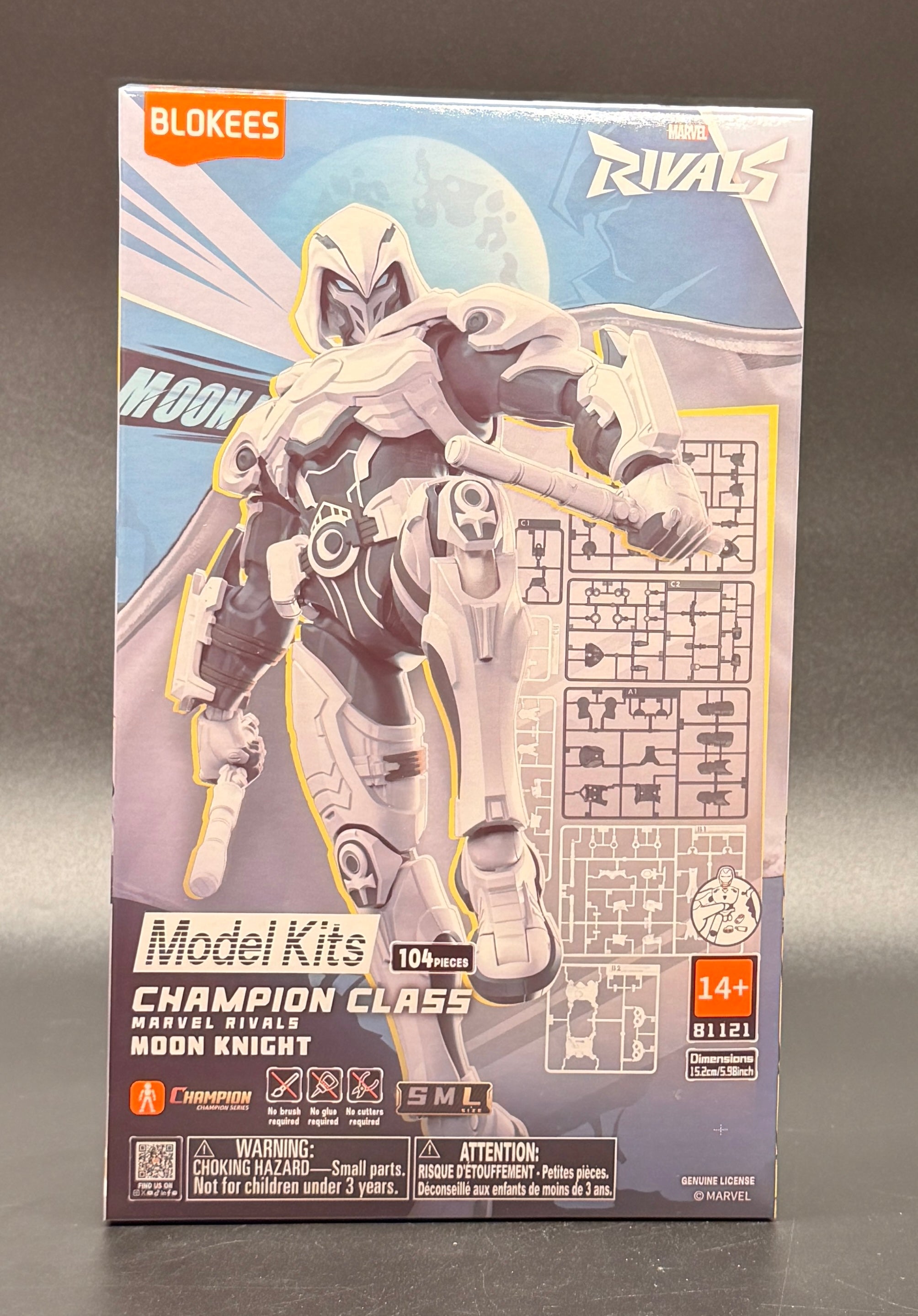 Moon Knight Marvel Rivals Champion Class Model Kit | Blokees