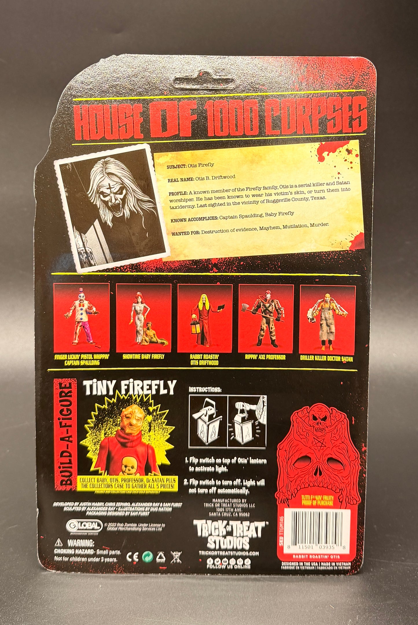 Otis Driftwood Rabbit Roastin' House of 1000 Corpses 5" Action Figure Trick or Treat Studios 2024