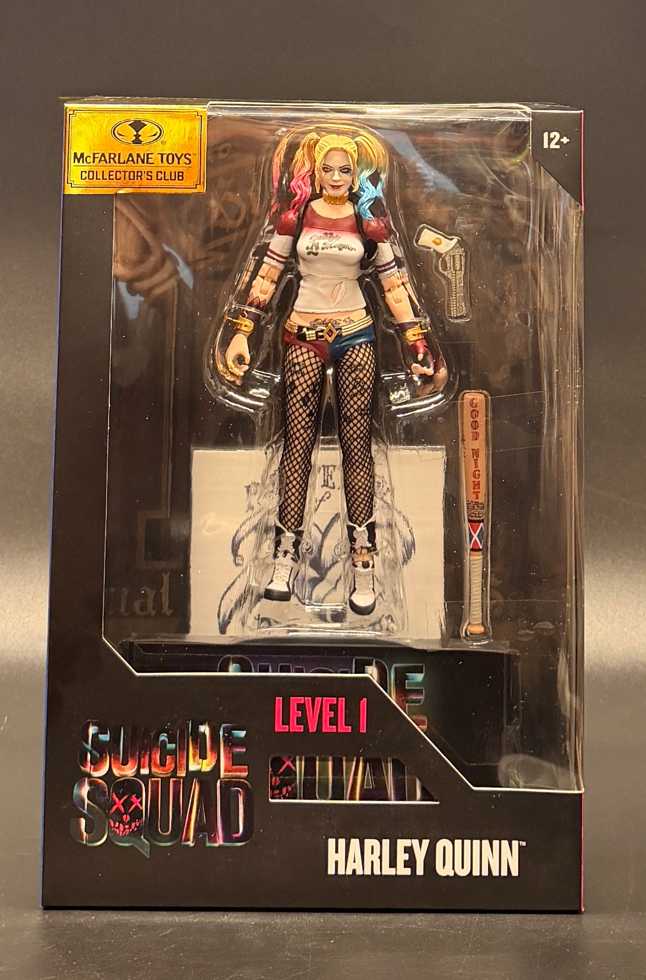 Harley Quinn Suicide Squad Level 1 Action Figure in packaging – McFarlane Toys Collector's Club 2026