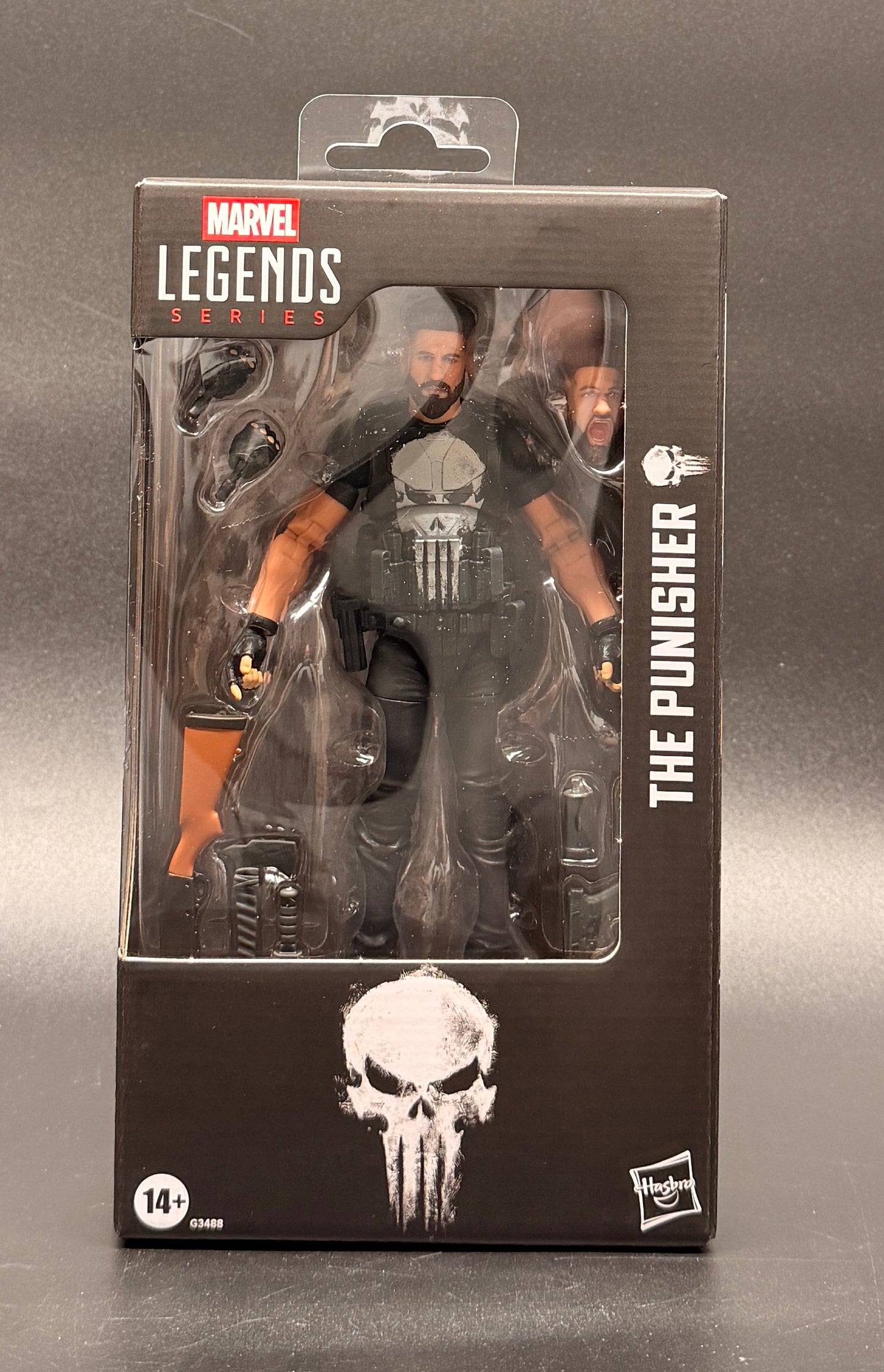 The Punisher TV Series Action Figure Marvel Legends Hasbro 2026 Front Box View.