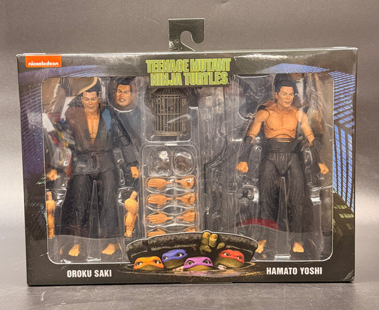Oroku Saki and Hamato Yoshi (Shadow Warriors) Teenage Mutant Ninja Turtles Action Figure Set NECA 2021