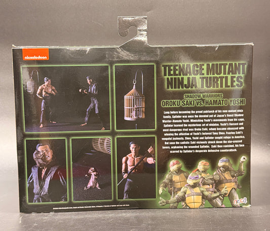 Oroku Saki and Hamato Yoshi (Shadow Warriors) Teenage Mutant Ninja Turtles Action Figure Set NECA 2021
