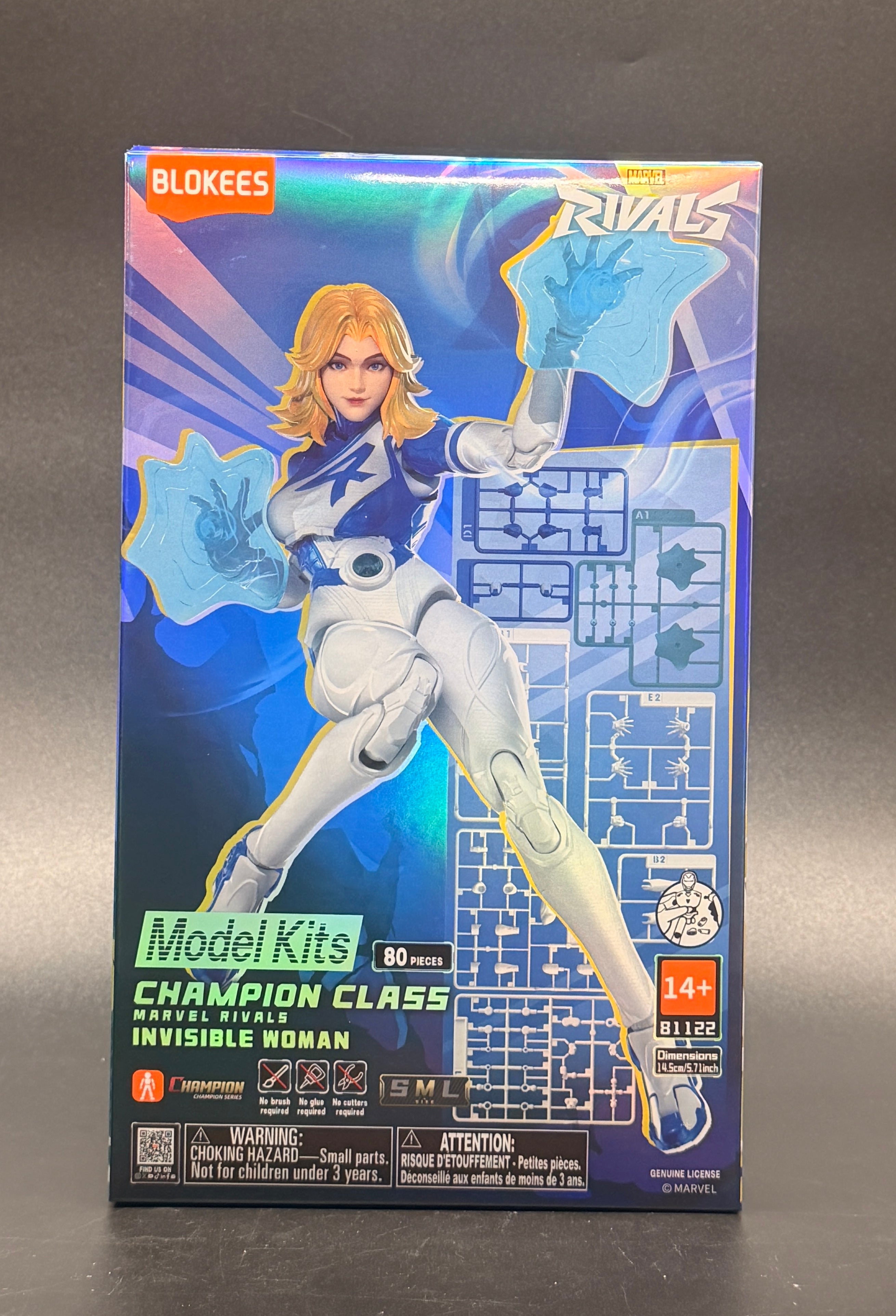 Invisible Woman Marvel Rivals Champion Class Model Kit Action Figure Blokees 2026