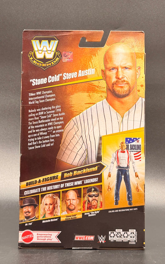 Stone Cold Steve Austin WWE Elite Collection Legends (BAF Bob Backlund) Action Figure Mattel 2026
