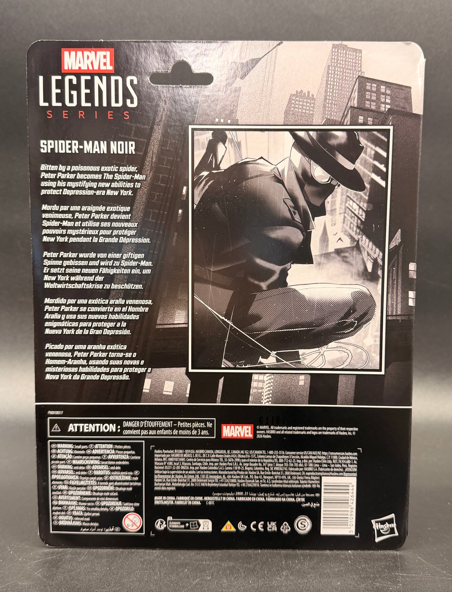 Spider-Man Noir Marvel Legends Action Figure Hasbro 2026