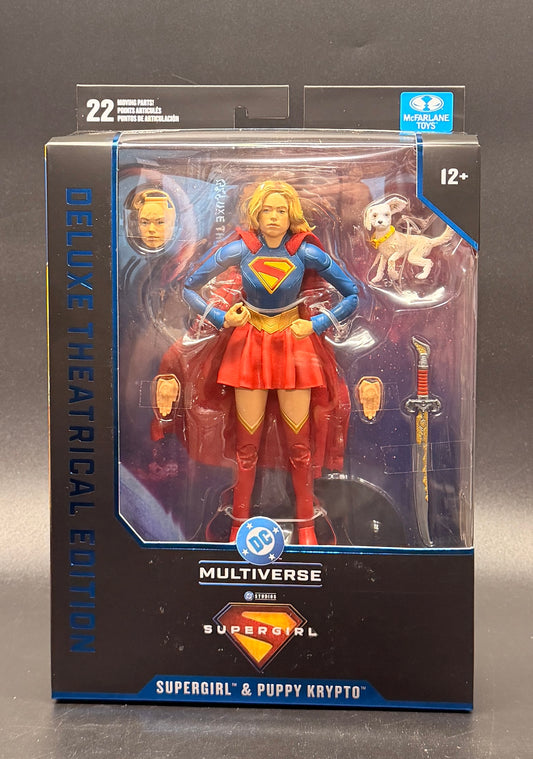 Supergirl & Puppy Krypto (Deluxe Theatrical Edition) DC Multiverse Action Figure McFarlane Toys 2025