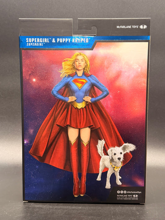Supergirl & Puppy Krypto (Deluxe Theatrical Edition) DC Multiverse Action Figure McFarlane Toys 2025
