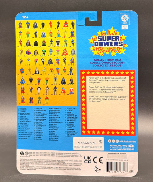 Power Girl DC Super Powers Action Figure McFarlane Toys 2026