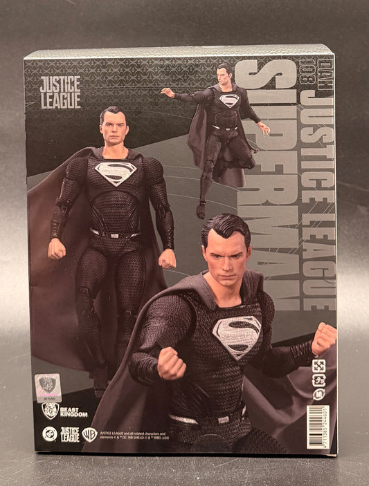 Superman DAH-108 (Black Suit Version) Justice League Exclusive Action Figure Beast Kingdom 2026