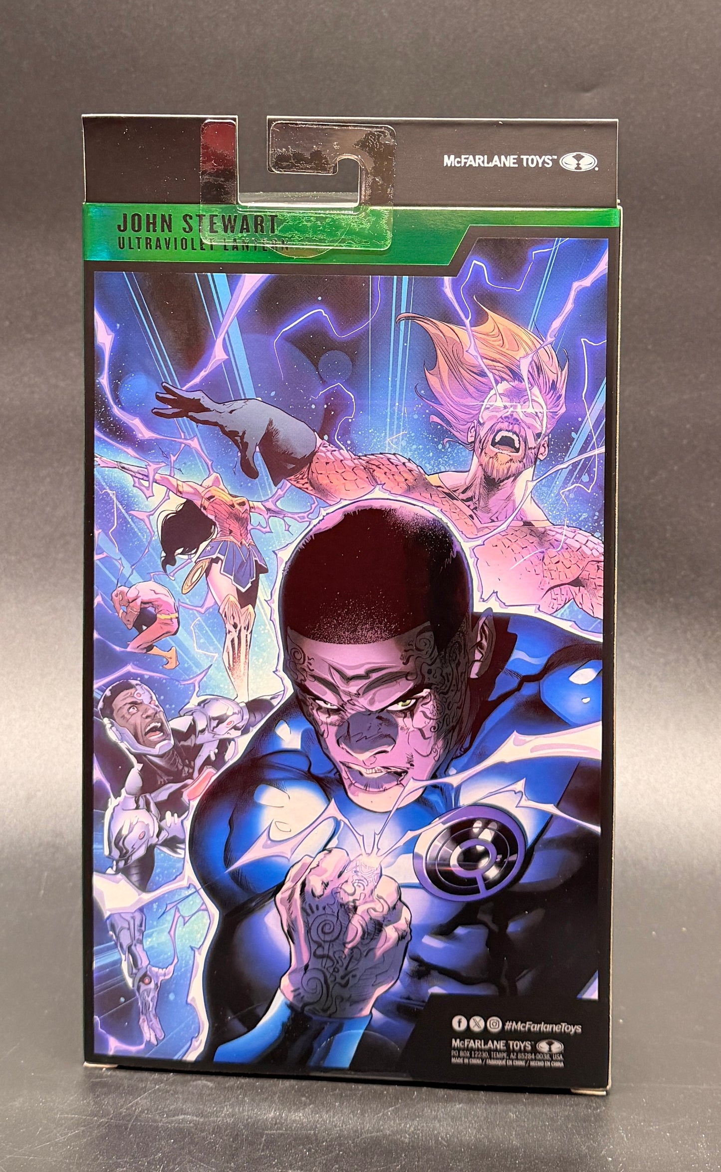 John Stewart (Ultraviolet Lantern) Gold Label DC Multiverse SDCC Exclusive Action Figure McFarlane Toys 2026
