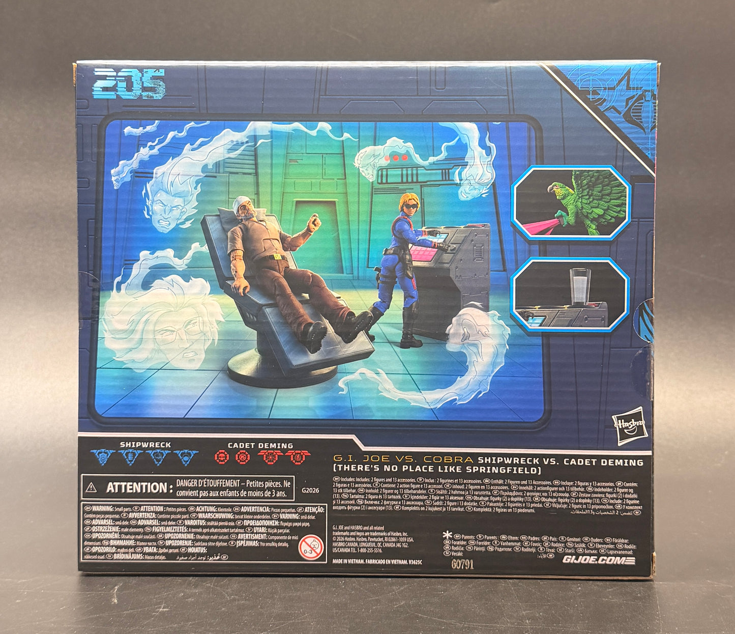 Shipwreck Vs. Cadet Deming (There's No Place Like Springfield) GI Joe Classified #205 Series Action Figure Hasbro 2026
