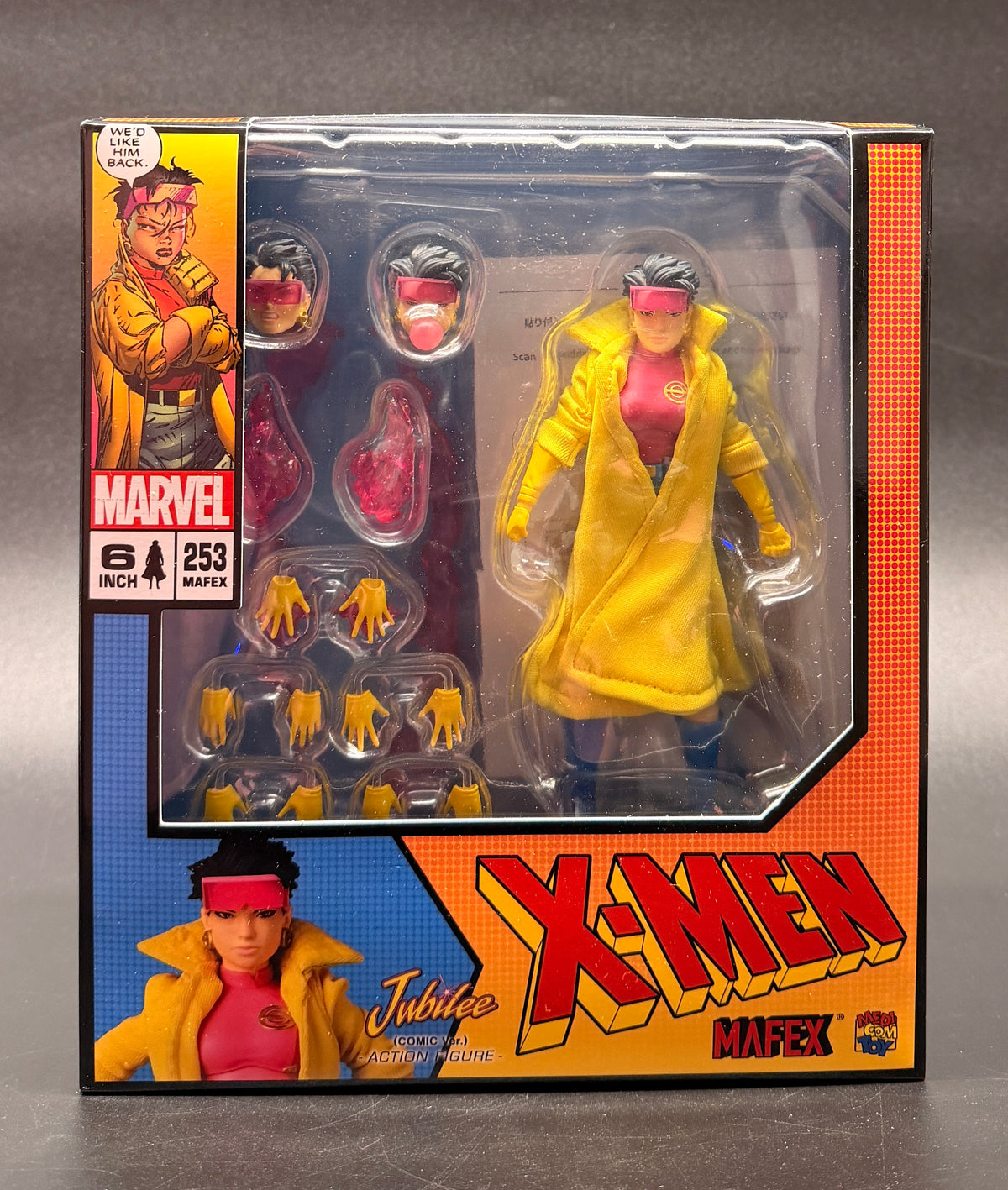 Jubilee (Comic Ver.) #253 X-Men Action Figure Marvel Medicom MAFEX 2026