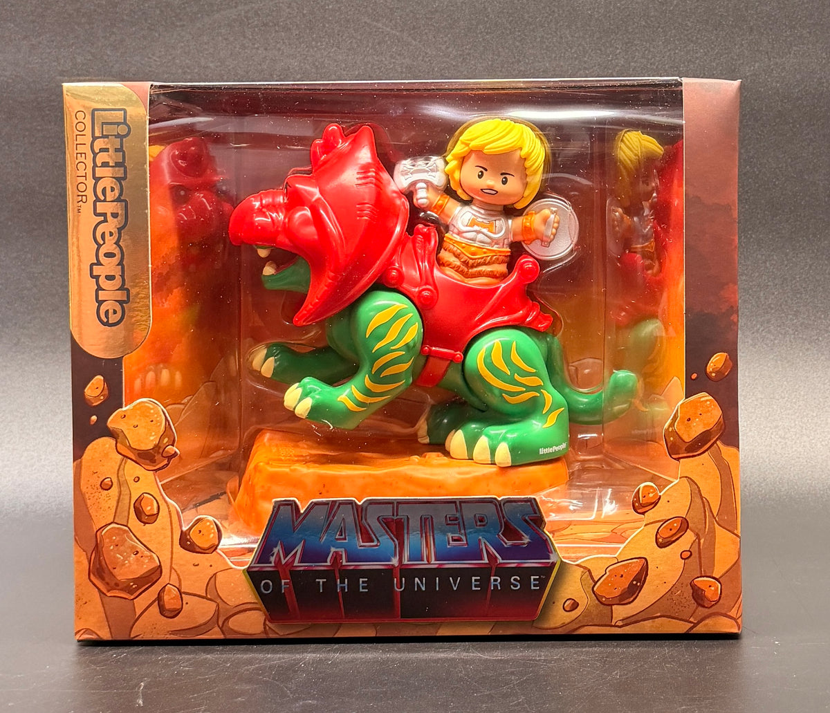 He-Man & Battle Cat Masters of the Universe Little People Collector Action Figure Set Fisher-Price Mattel 2026