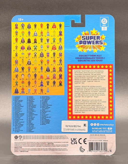 Superman Red DC Super Powers Action Figure McFarlane Toys 2026
