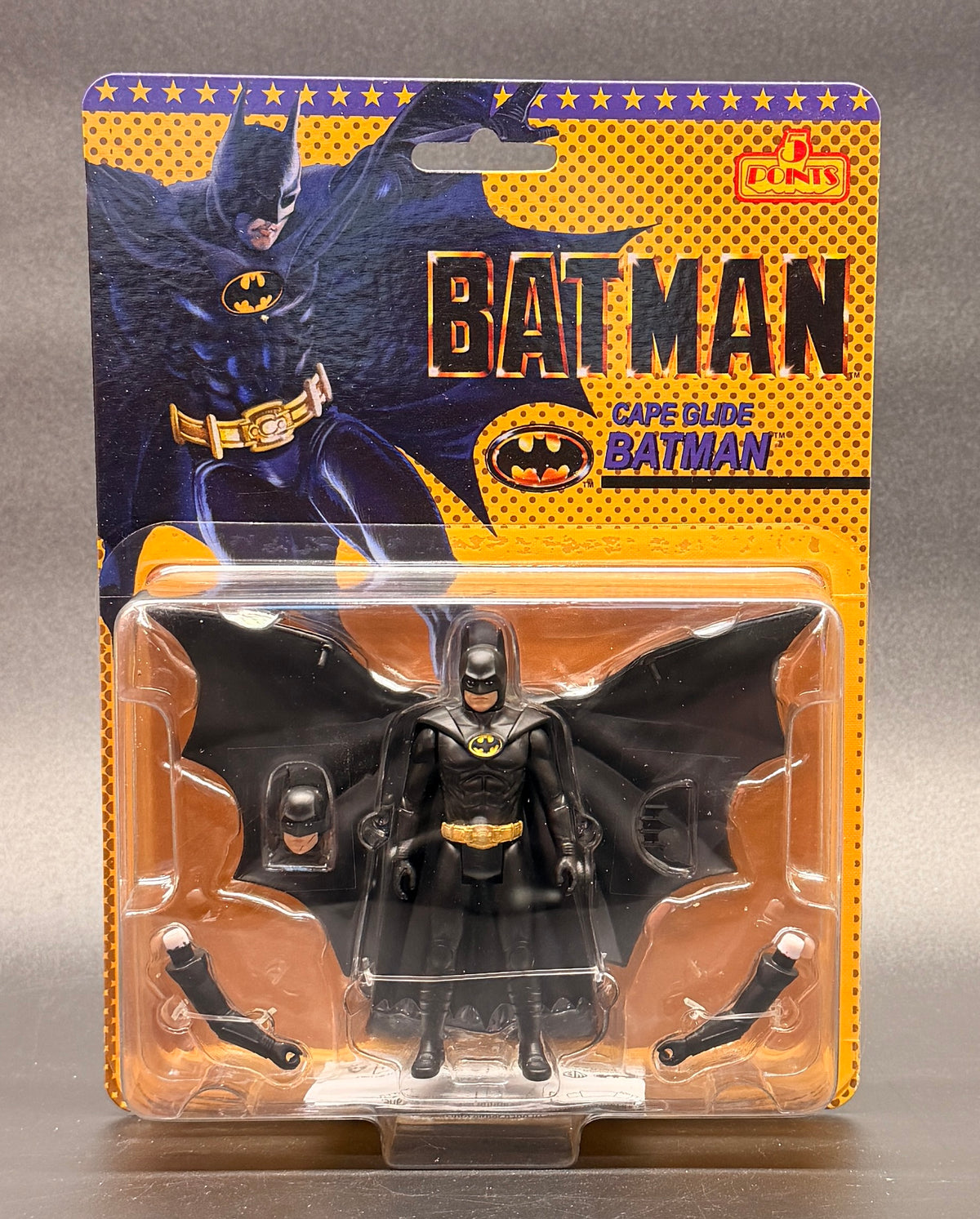 Cape Glide Batman: 1989 Series 2 Action Figure 5 Points Mezco Toyz 2026