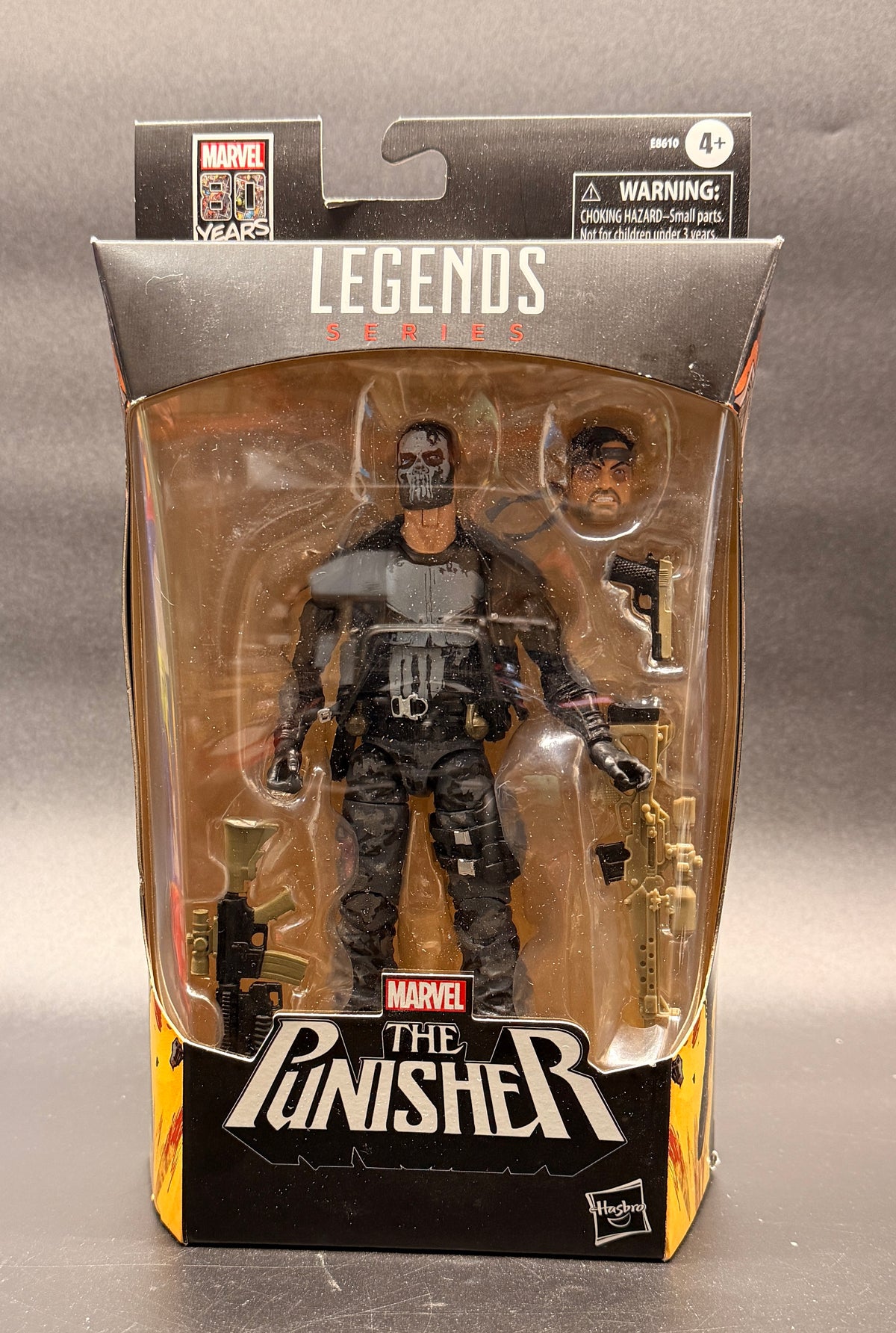 The Punisher Marvel Legends 80th Anniversary Action Figure Hasbro 2019