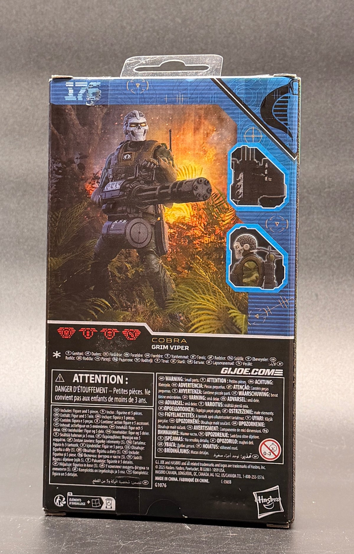 Grim Viper GI JOE Classified Series #176 Action Figure Hasbro 2025