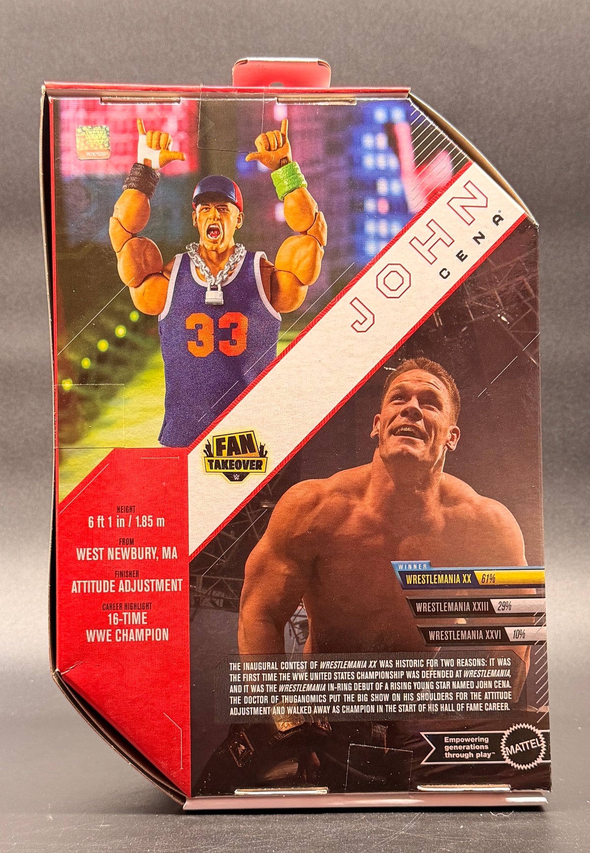 John Cena WWE: Ultimate Edition Fan Takeover Action Figure Mattel 2025