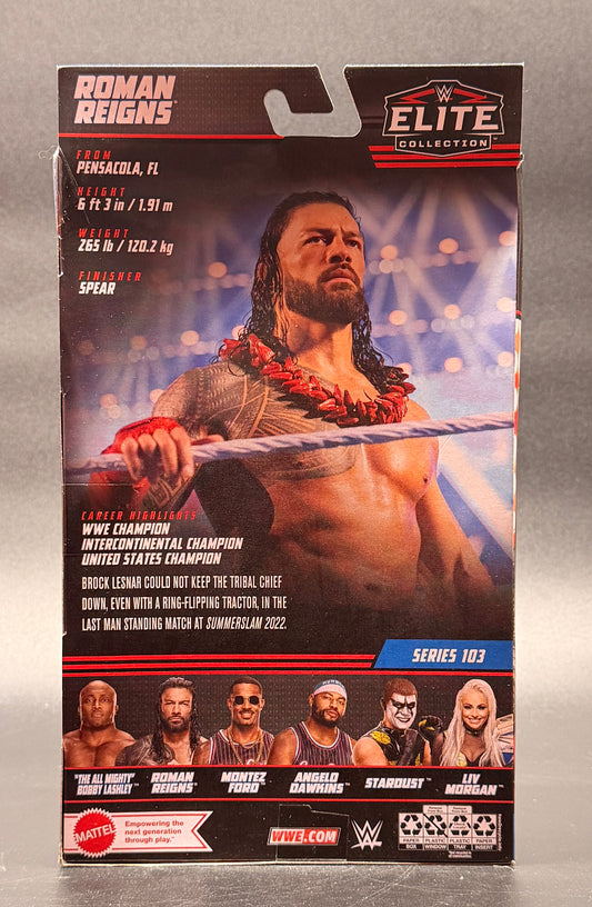 Roman Reigns WWE: Elite Collection Series 103 Action Figure Mattel 2023