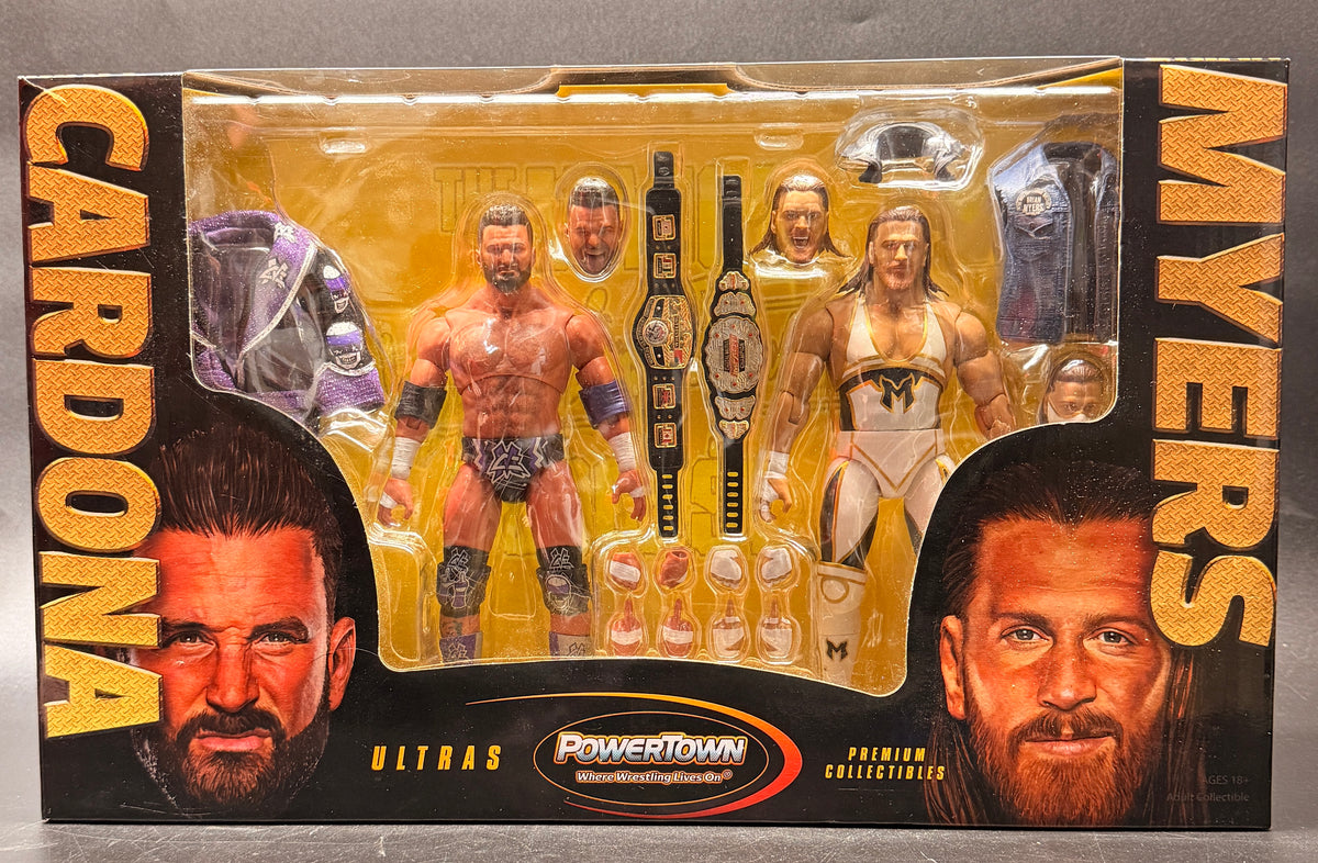 Matt Cardona Vs Brian Myers Wrestling Ultras Action Figure Set PowerTown 2024