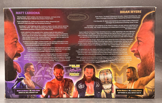 Matt Cardona Vs Brian Myers Wrestling Ultras Action Figure Set PowerTown 2024