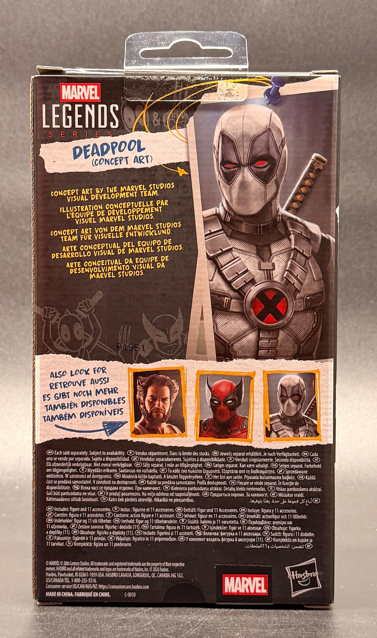 Deadpool (Concept Art) Deadpool & Wolverine Marvel legends Action Figure Hasbro 2026