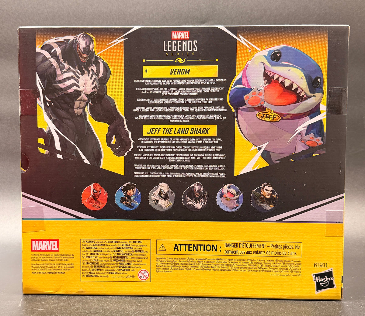Venom and Jeff the Land Shark Marvel Legends: Rivals Action Figure Set Hasbro 2026