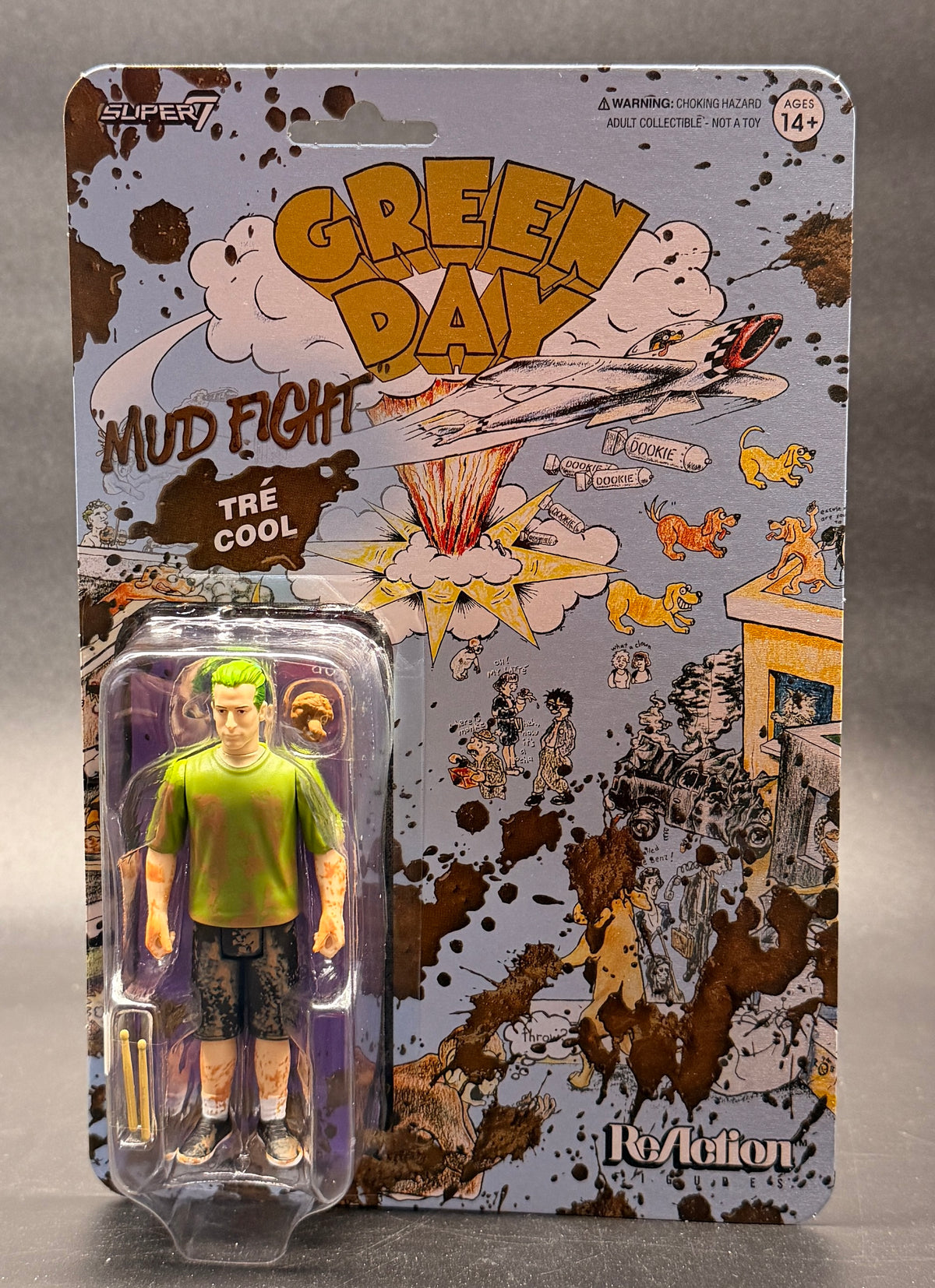 Tré Cool Mud Fight Green Day Action Figure ReAction Super7 2026