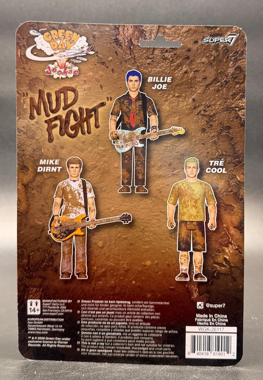 Mike Dirnt Mud Fight Green Day Action Figure ReAction Super7 2026